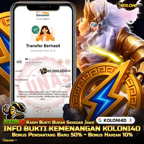 KOLONI4D VIP (KOLONI4D) Situs SGA Online Resmi Update Kemenenangan Terpecaya