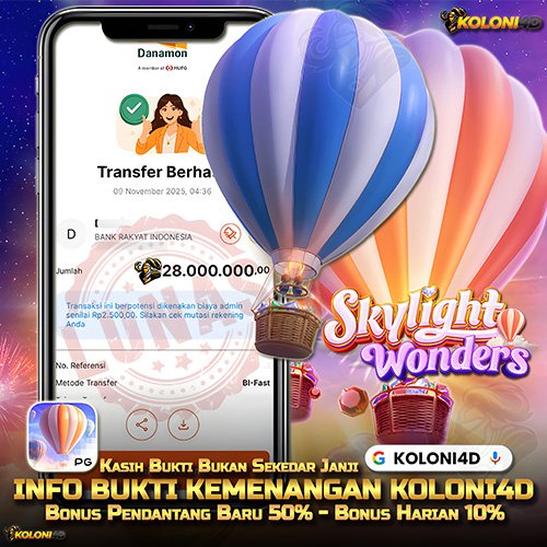 KOLONI4D VIP (KOLONI4D) Situs SGA Online Resmi Update Kemenenangan Terpecaya