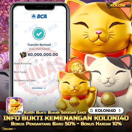 KOLONI4D VIP (KOLONI4D) Situs SGA Online Resmi Update Kemenenangan Terpecaya