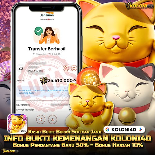 KOLONI4D VIP (KOLONI4D) Situs SGA Online Resmi Update Kemenenangan Terpecaya