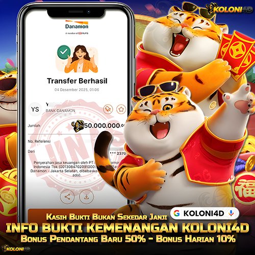 KOLONI4D VIP (KOLONI4D) Situs SGA Online Resmi Update Kemenenangan Terpecaya