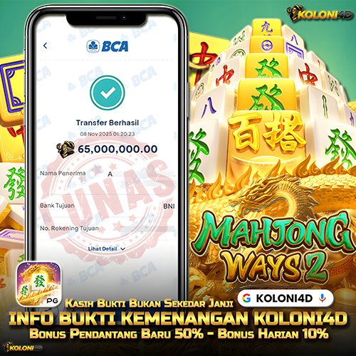 KOLONI4D VIP (KOLONI4D) Situs SGA Online Resmi Update Kemenenangan Terpecaya