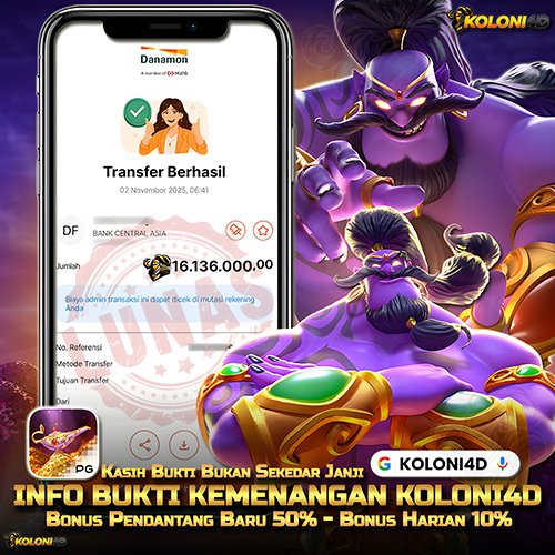 KOLONI4D VIP (KOLONI4D) Situs SGA Online Resmi Update Kemenenangan Terpecaya