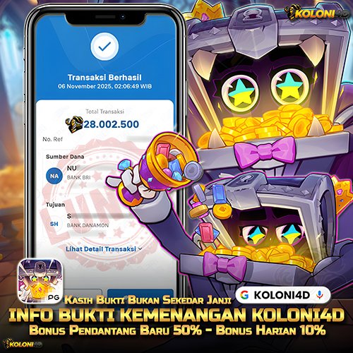 KOLONI4D VIP (KOLONI4D) Situs SGA Online Resmi Update Kemenenangan Terpecaya