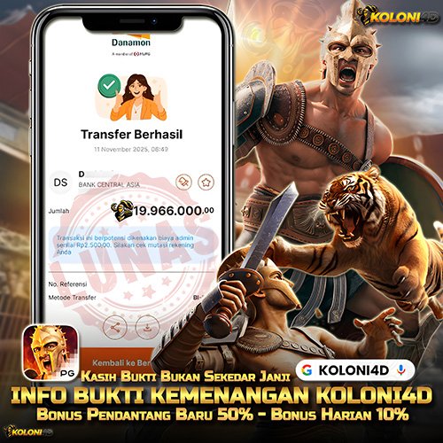 KOLONI4D VIP (KOLONI4D) Situs SGA Online Resmi Update Kemenenangan Terpecaya