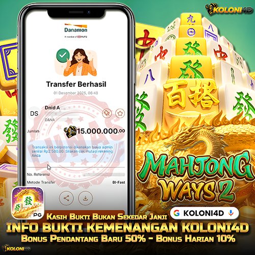 KOLONI4D VIP (KOLONI4D) Situs SGA Online Resmi Update Kemenenangan Terpecaya