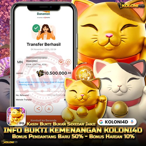 KOLONI4D VIP (KOLONI4D) Situs SGA Online Resmi Update Kemenenangan Terpecaya