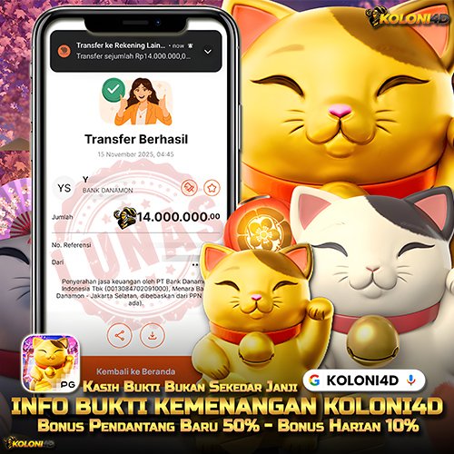 KOLONI4D VIP (KOLONI4D) Situs SGA Online Resmi Update Kemenenangan Terpecaya