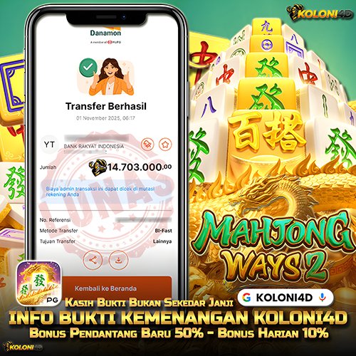 KOLONI4D VIP (KOLONI4D) Situs SGA Online Resmi Update Kemenenangan Terpecaya