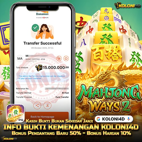 KOLONI4D VIP (KOLONI4D) Situs SGA Online Resmi Update Kemenenangan Terpecaya